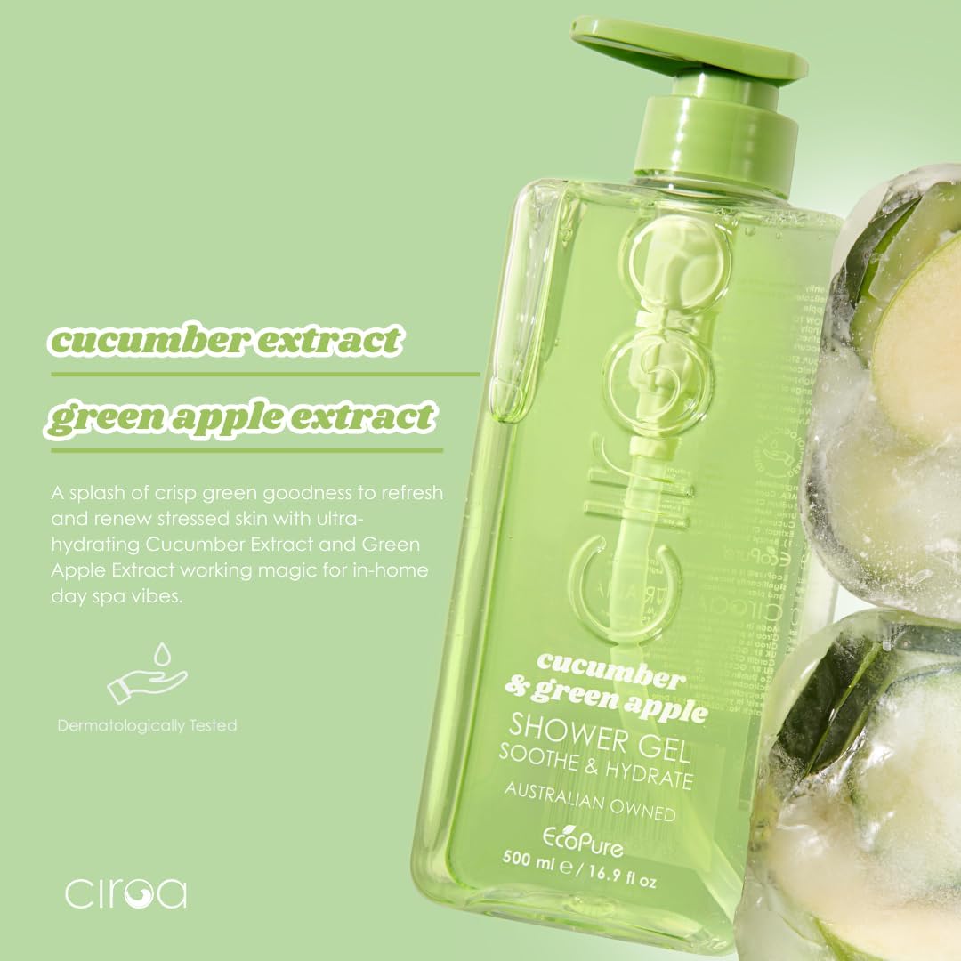 Villem CIROA Cucumber & Green Apple värskendav dušigeel 350 ml CIROA