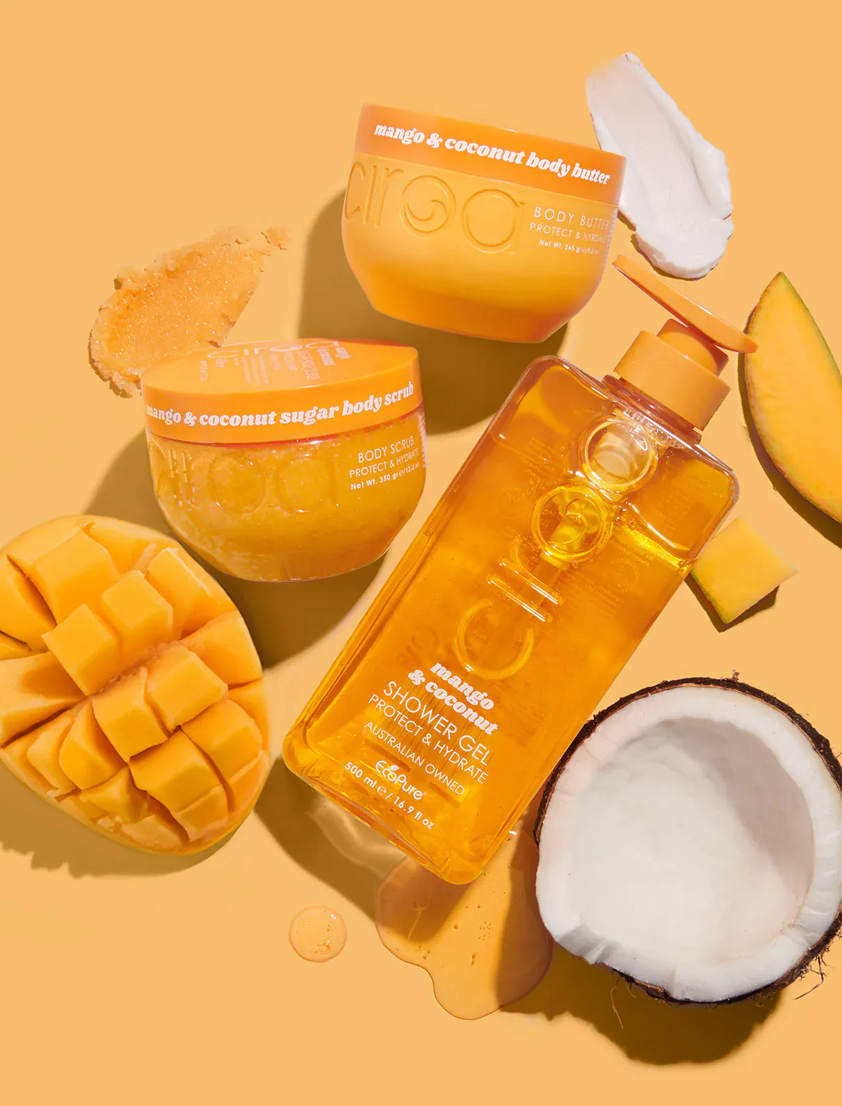 Villem CIROA Mango & Coconut Protect & Hydrate dušigeel 350 ml CIROA