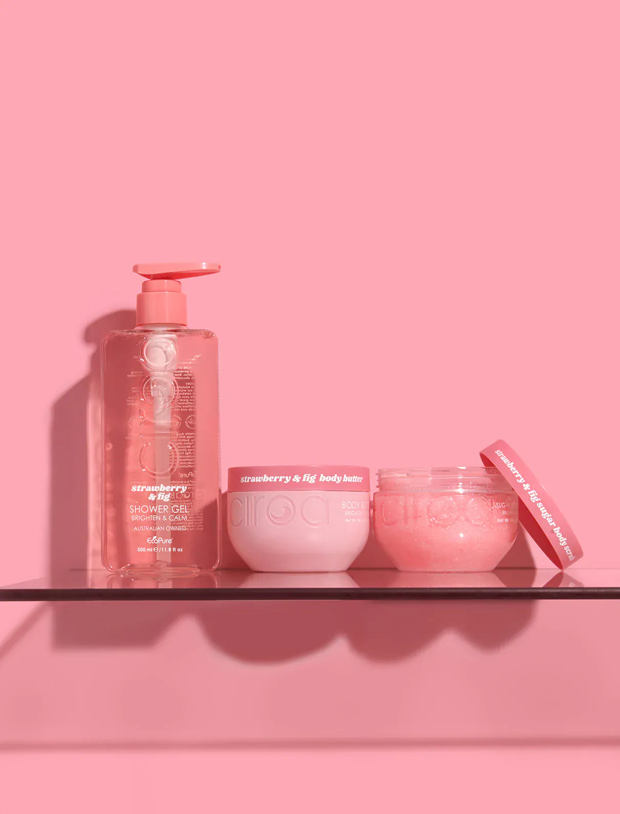 Villem CIROA Strawberry & Fig Brighten & Calm dušigeel 350 ml CIROA