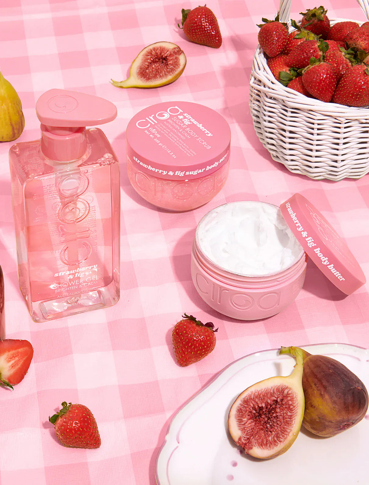 Villem CIROA Strawberry & Fig kehakoorija 350 g CIROA