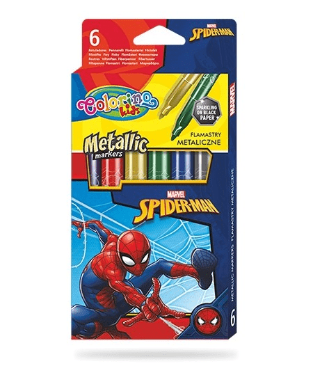 Villem Colorino metallic vildikad Spiderman 6 värvi Colorino