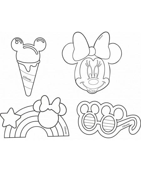 Villem Tee ise! COLORINO Disney magnetikomplekt 4tk - Minnie Colorino