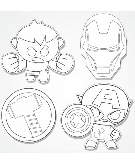 Villem Tee ise! COLORINO Marvel magnetikomplekt 4tk - Avengers Colorino