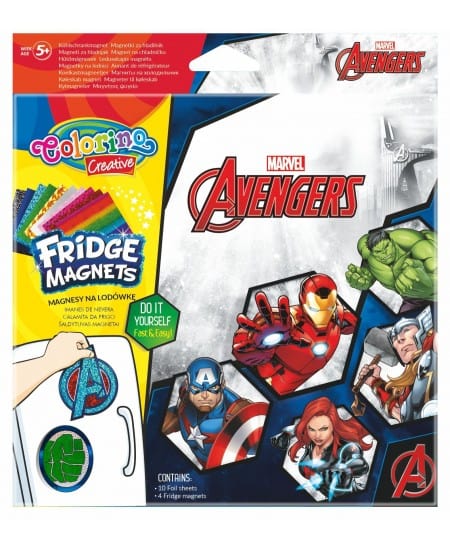 Villem Tee ise! COLORINO Marvel magnetikomplekt 4tk - Avengers Colorino