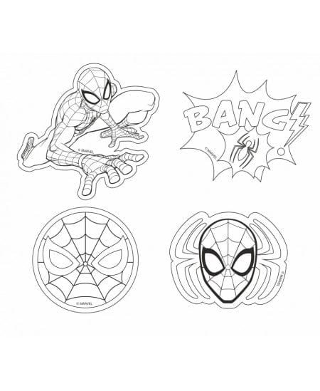 Villem Tee ise! COLORINO Marvel magnetikomplekt 4tk - Spiderman Colorino