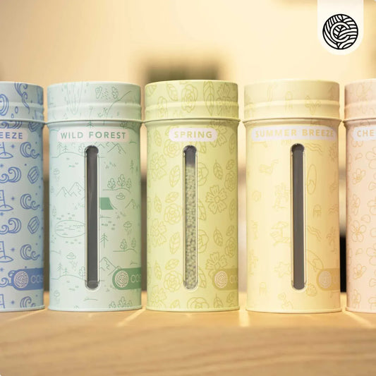 Villem Cosmeau Lõhnapärlite metallist hoiukarp doseerimiskorgi ja aknaga Cosmeau