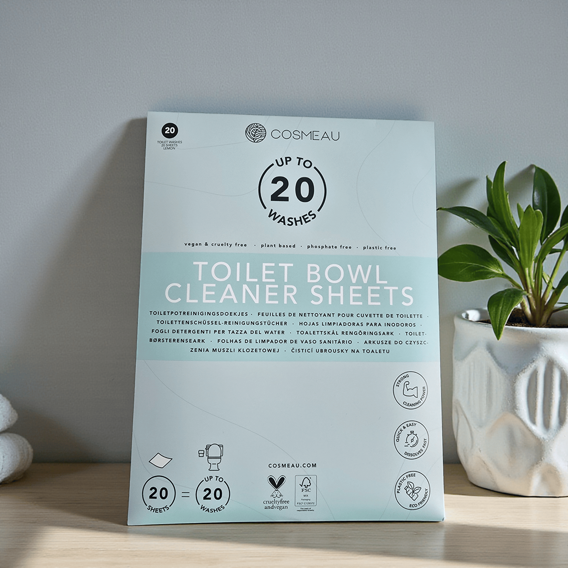 Villem Cosmeau WC-poti puhastuslehed sidrunilõhnaline Cosmeau