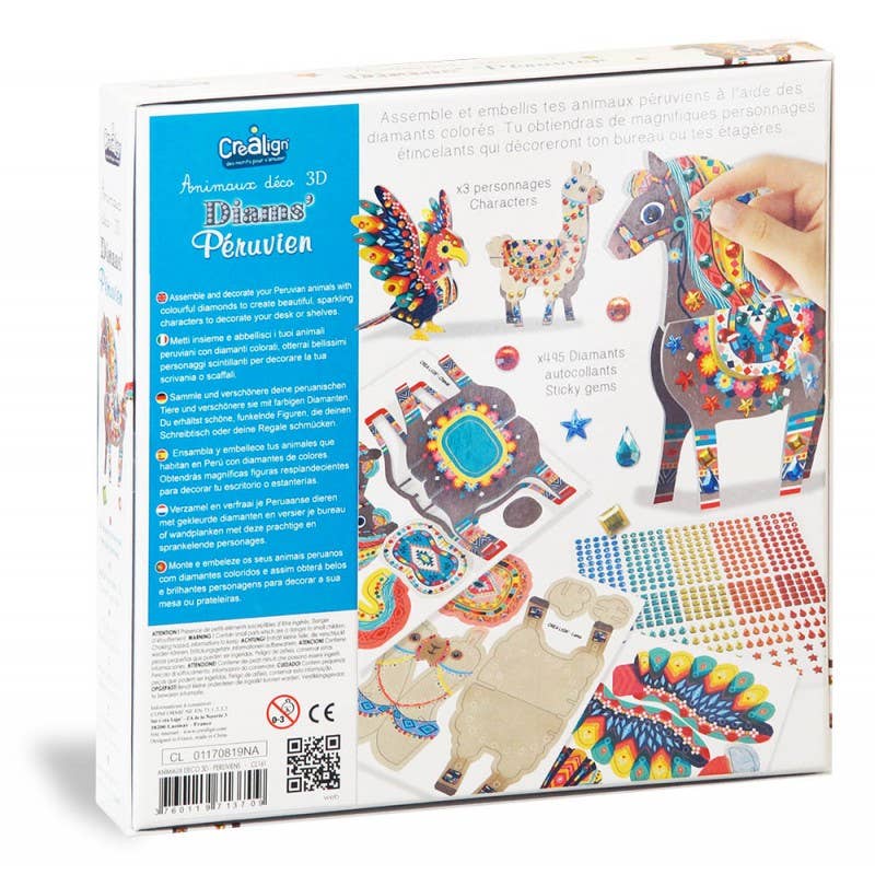 Villem 3D Decor Animals "Peruvian Diams" Créa Lign'