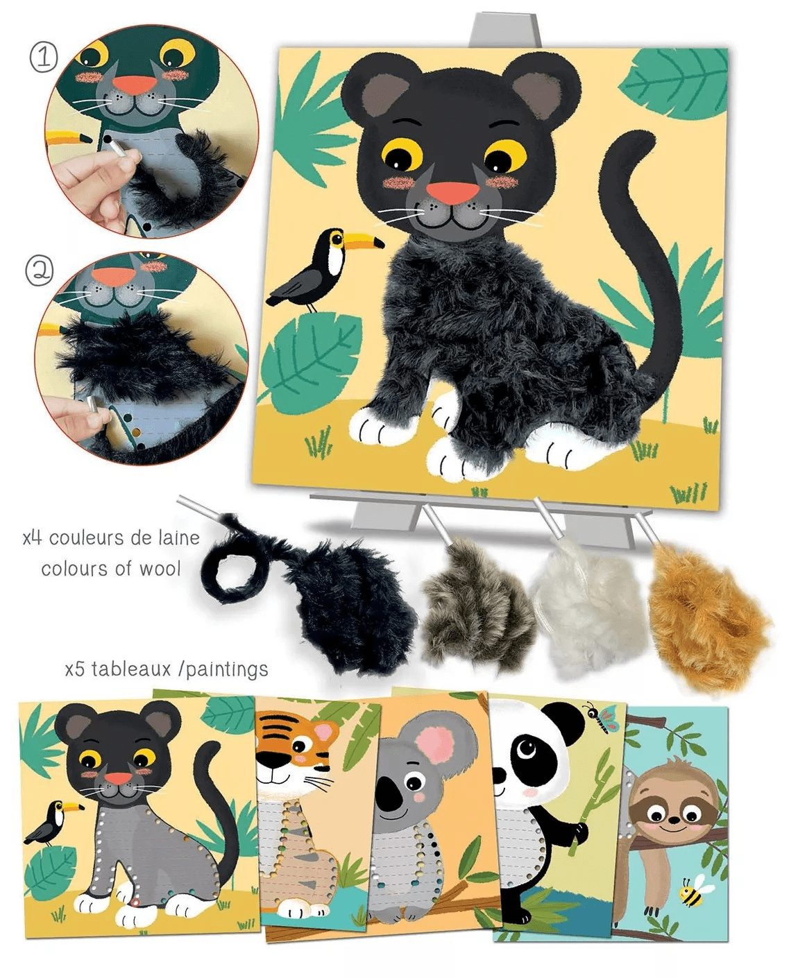 Villem Créa Lign nöörimiskomplekt "Troopilised loomad" Créa Lign’