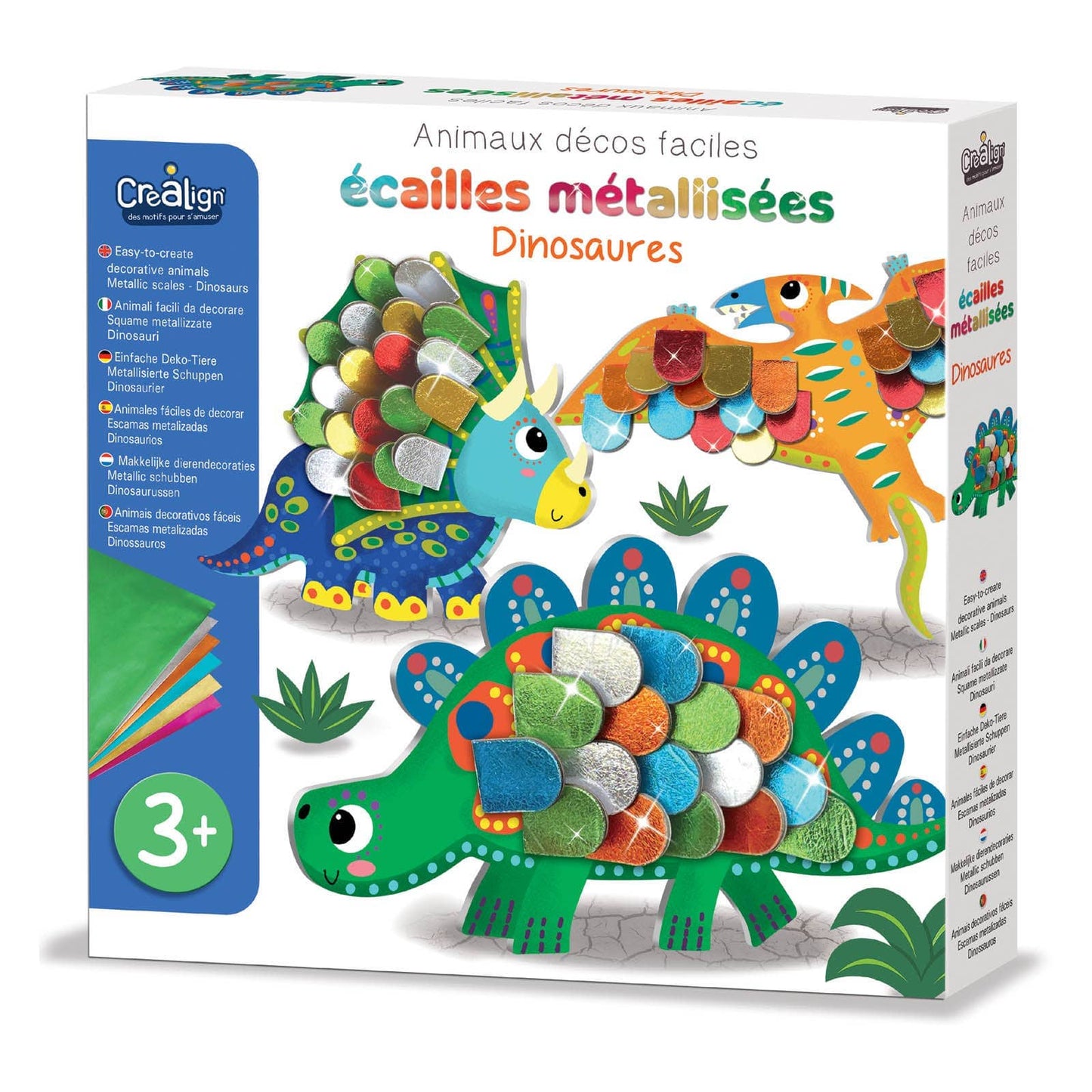 Villem Easy Deco Animals, Metallic Scales “Dinosaurs” Créa Lign'