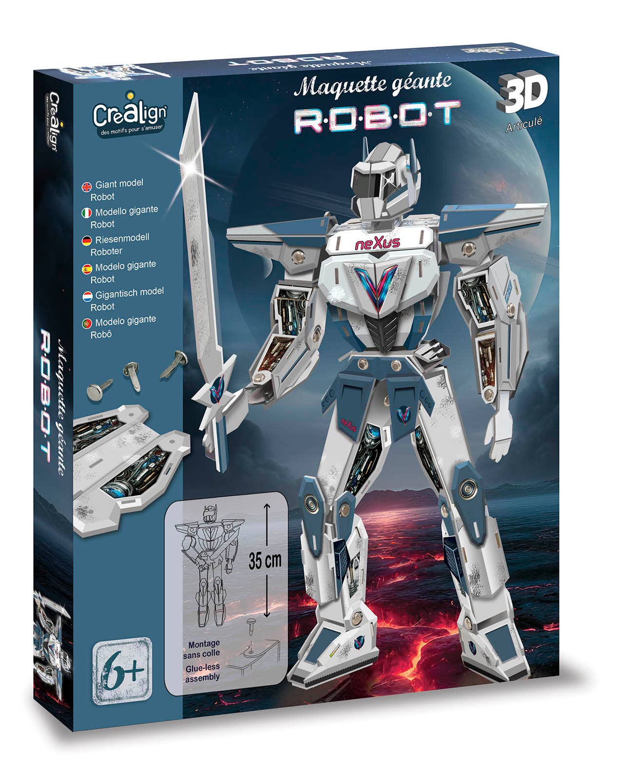 Villem Giant robot model Créa Lign'
