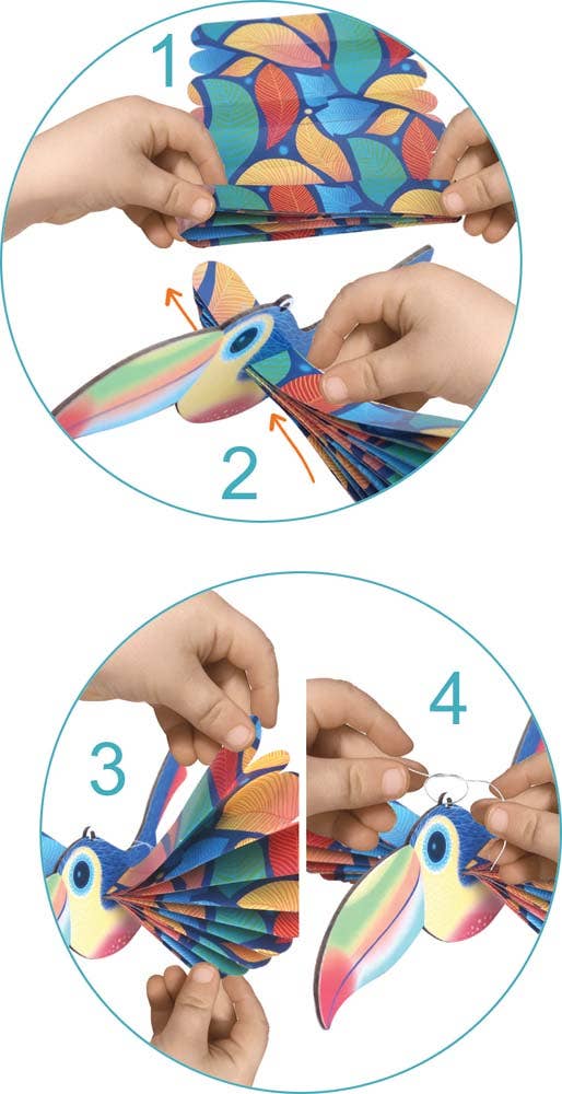 Villem Pabervoltimise loovkomplekt – Eksootilised linnud Créa Lign'
