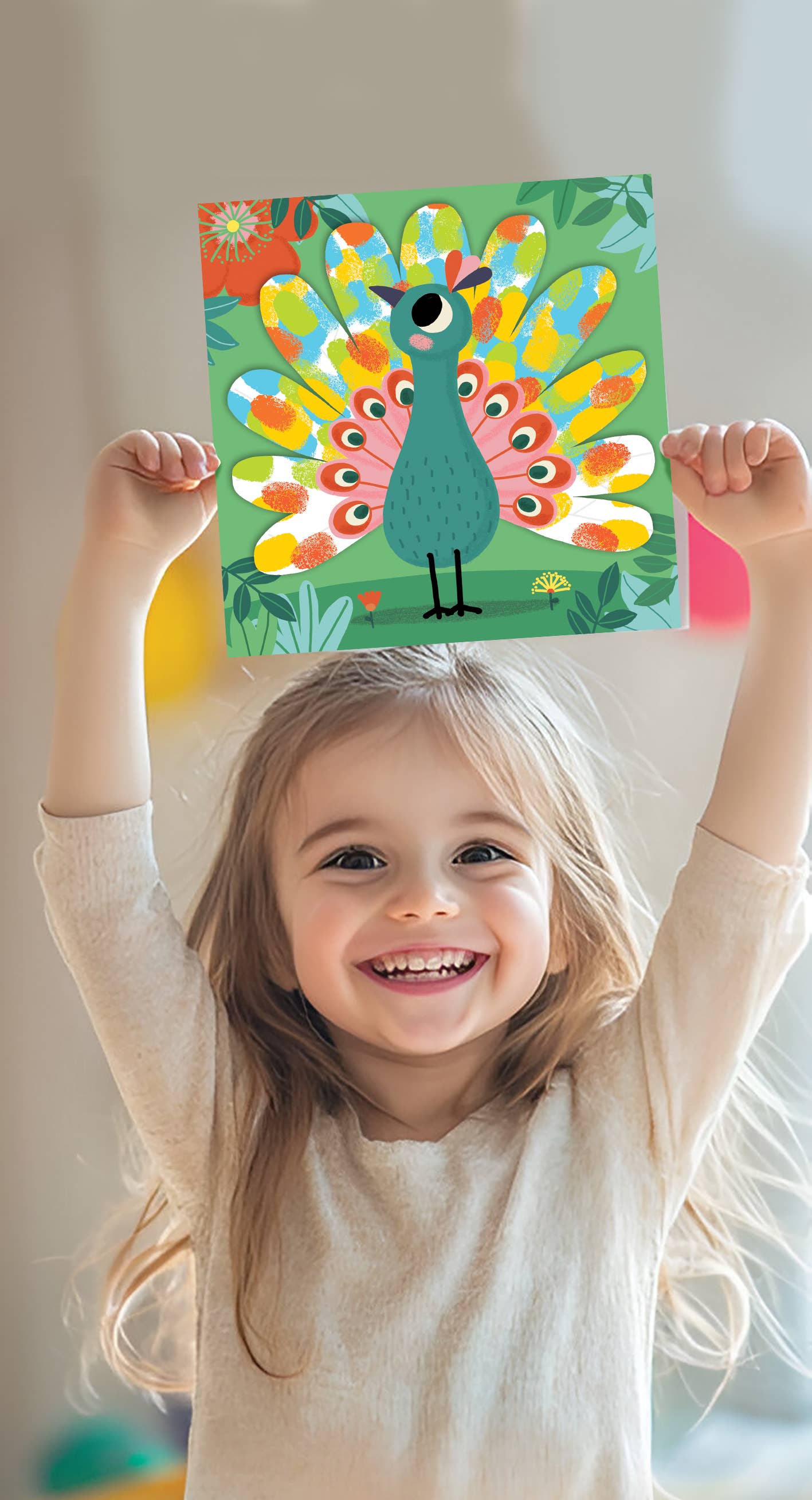 Villem Sõrmevärvide loovkomplekt alusega – Väikese kunstniku esimesed maalid Créa Lign