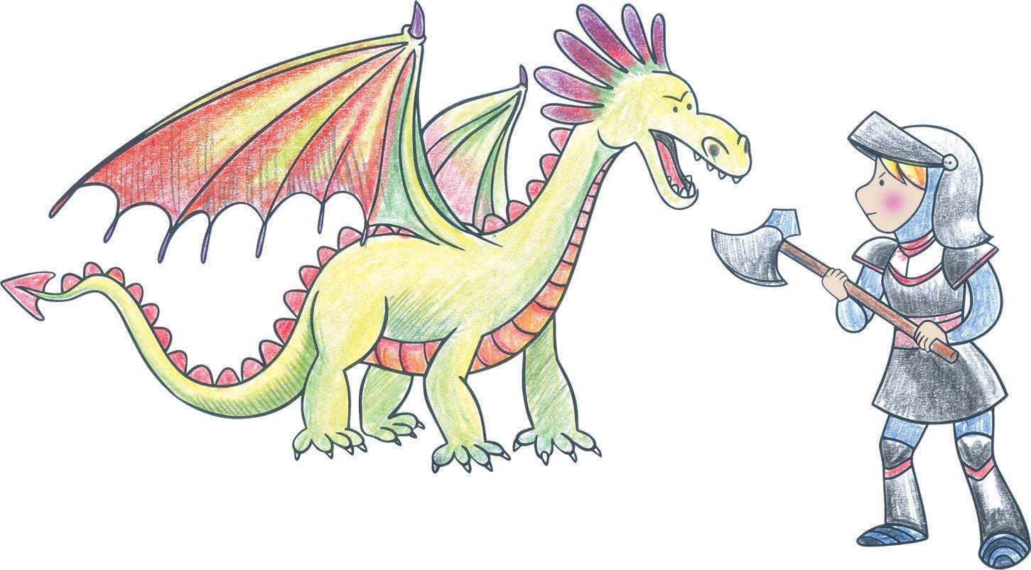 Villem Stamp Characters: Knights and Dragons Créa Lign'