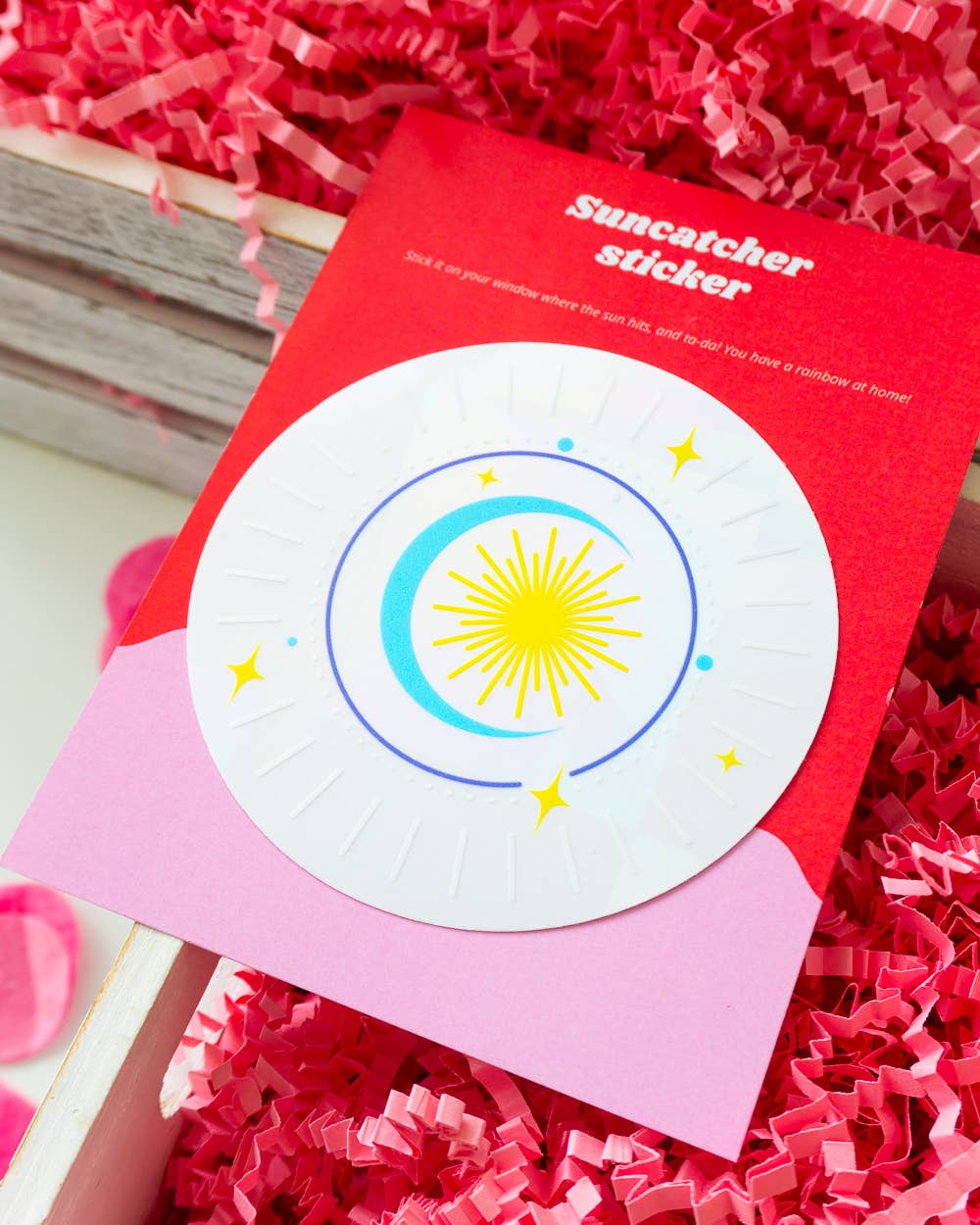 Villem Vikerkaare päikesepüüdja kleebis "Moon and Stars" Creative Goodie