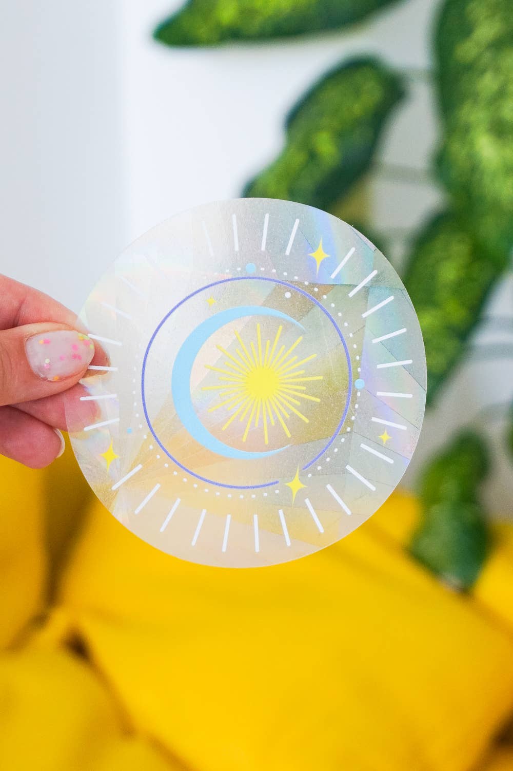 Villem Vikerkaare päikesepüüdja kleebis "Moon and Stars" Creative Goodie