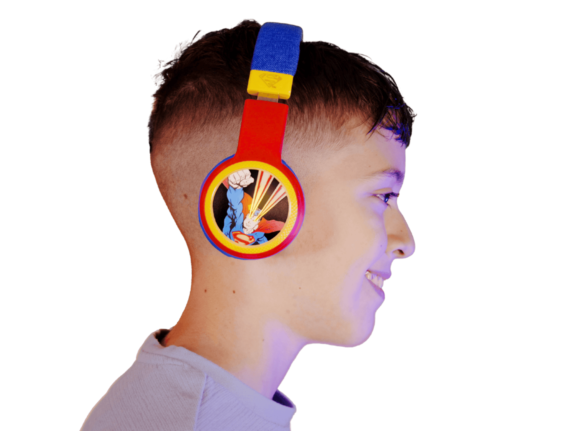 Villem DC Universe - Justice League - Superman - Foldable Light-Up Headphones with Microphone Curiosity Distribution