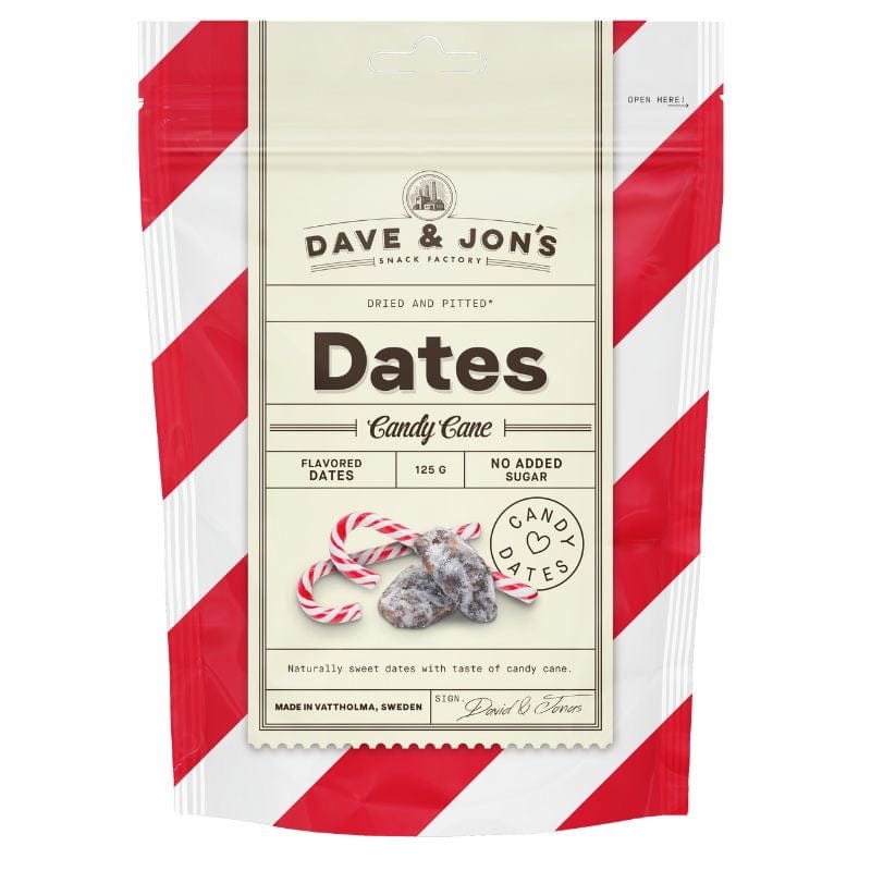Villem Dave & Jon's maitsestatud datlid "Candy Cane" 125g Dave & Jon’s