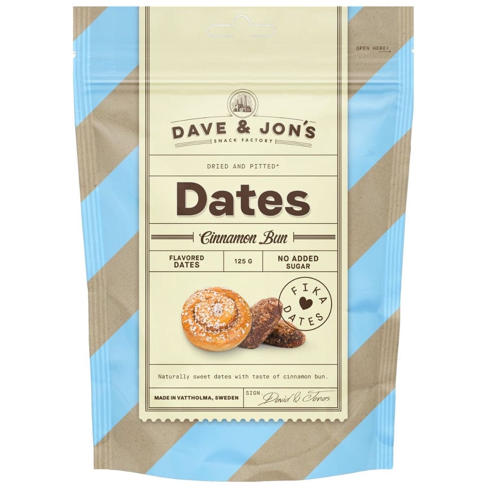 Villem Dave & Jon's maitsestatud datlid "Cinnamon Bun" 125g Dave & Jon’s
