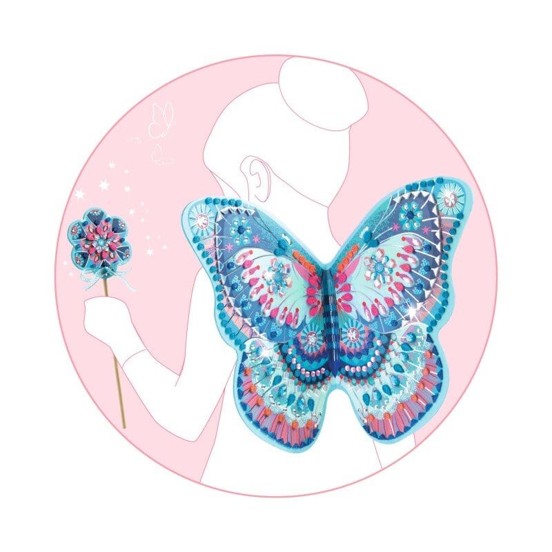 Villem Djeco DIY komplekt Tiivad ja Võlukepp - Liblikas Djeco