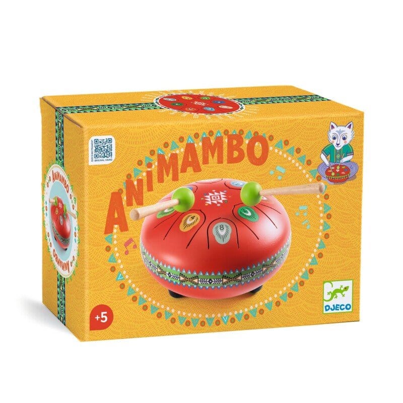 Villem DJECO Laste 8-keelega terastrumm punane Animambo Djeco