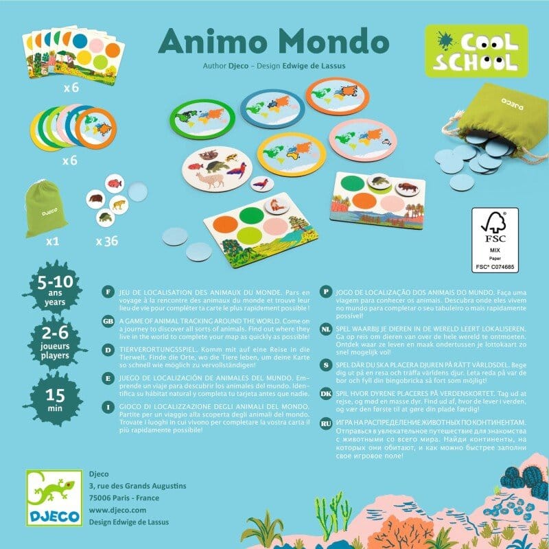 Villem DJECO õppemäng- Loto Animo Mondo Djeco