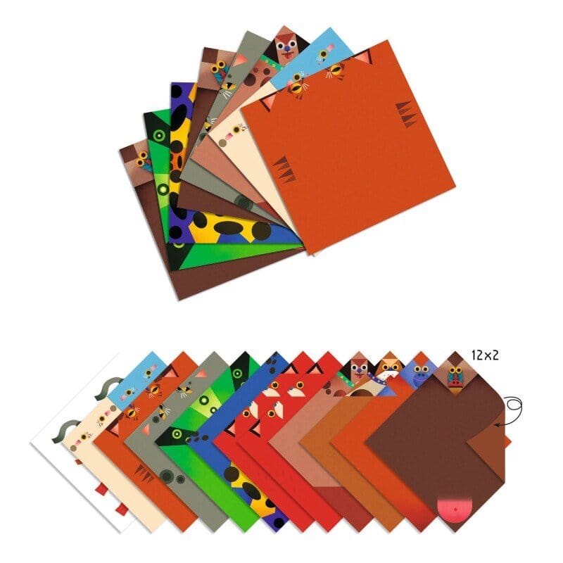 Villem Djeco origiami meisterdamiskomplekt Hüppavad Loomad Djeco