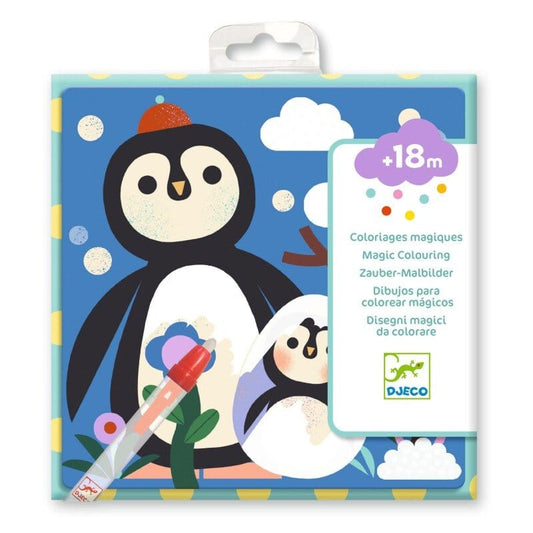 Villem DJECO veega värvitavate piltide komplekt Loomapojad Djeco