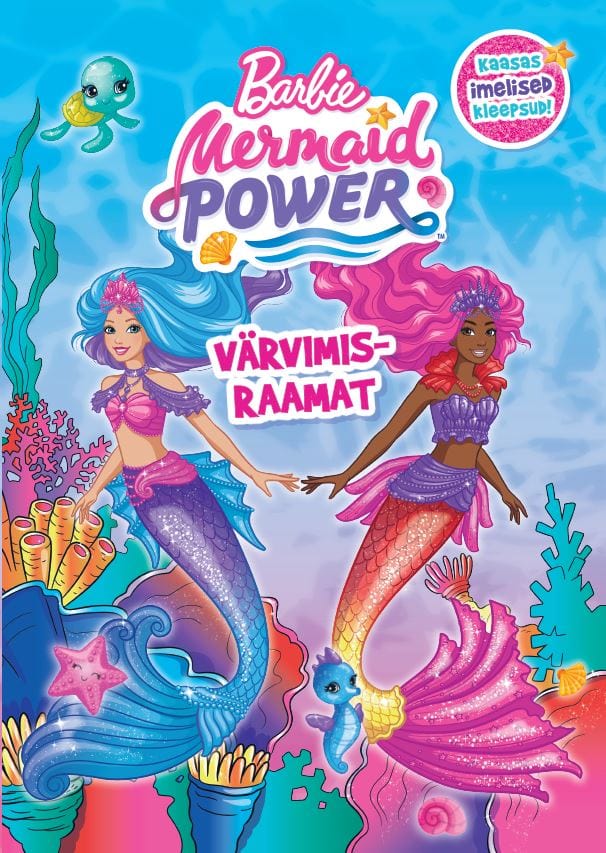 Villem Barbie Mermaid power. Värvimisraamat kleepsudega EGMONT