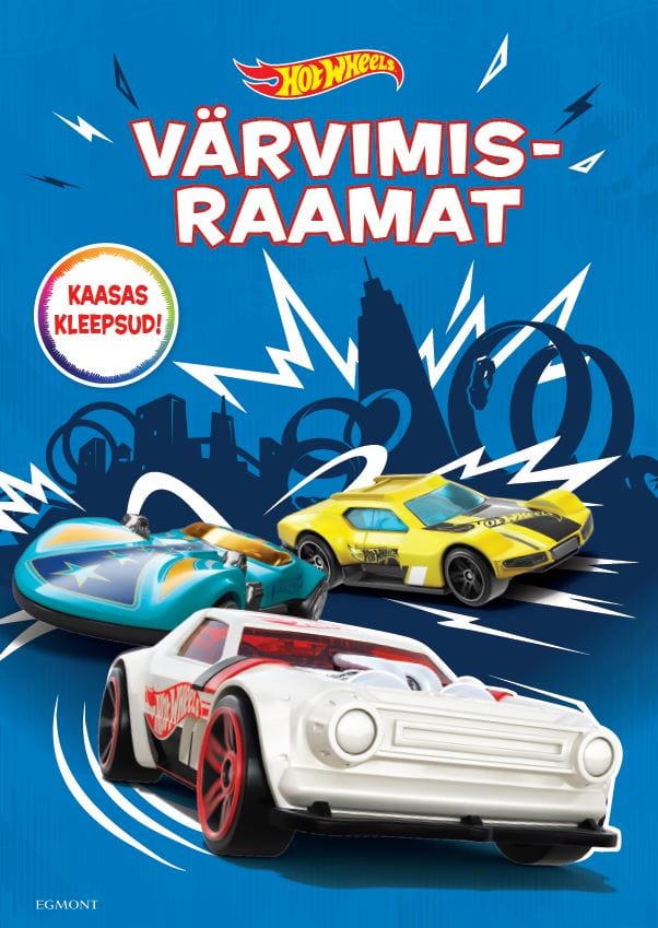 Villem Hot Wheels värviraamat kleepsudega EGMONT