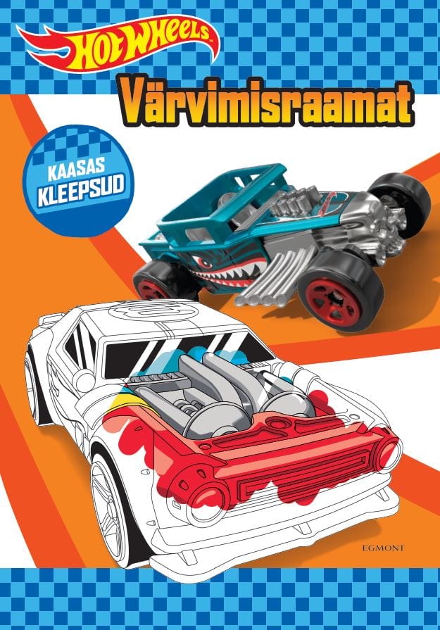 Villem Hot Wheels värviraamat kleepsudega EGMONT