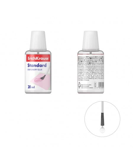 Villem Läbipaistev liim ERICH KRAUSE Standard, pintsliga, 20 ml Erich Krause