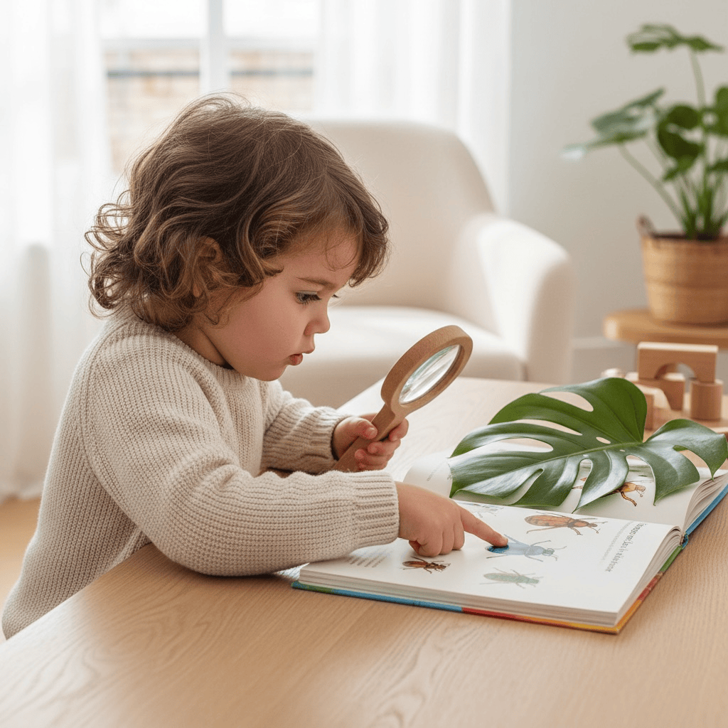 Villem Puidust luup lastele 3× ja 6× suurendusega Esschert Design