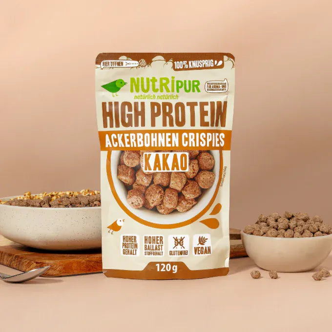 Villem Nutripur Kõrge valgusisaldusega põldoa krõbinad kakaoga 120g ETTETELLIMINE, TARNE JAANUARIS!