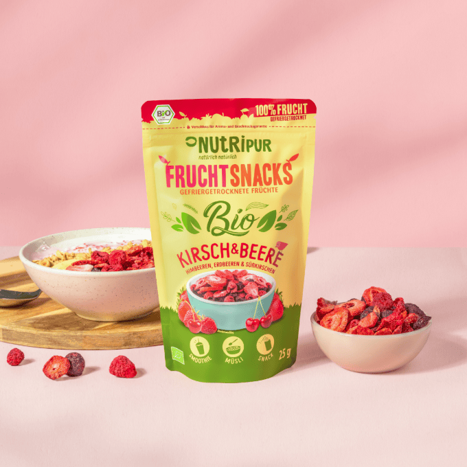 Villem Nutripur Külmkuivatatud mahemarjade segu – vaarika, maasika ja maguskirsiga 25g ETTETELLIMINE, TARNE JAANUARIS!