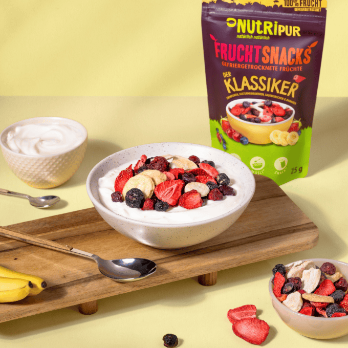 Villem Nutripur Külmkuivatatud puuviljasegu maasika, mustika, hapukirsi ja banaaniga 25g ETTETELLIMINE, TARNE JAANUARIS!