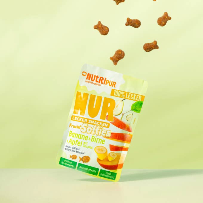 Villem Nutripur puuviljakummikommid banaani, pirni ja õunaga krõbinatega 35g ETTETELLIMINE, TARNE JAANUARIS!