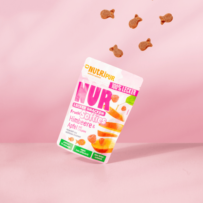 Villem Nutripur puuviljakummikommid vaarika ja õunaga krõbinatega 35g ETTETELLIMINE, TARNE JAANUARIS!