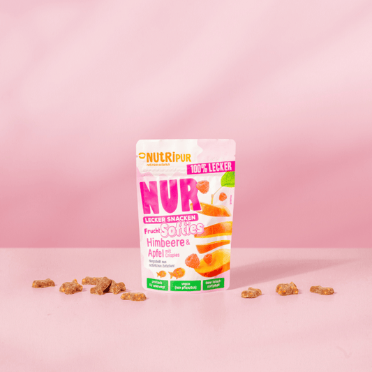 Villem Nutripur puuviljakummikommid vaarika ja õunaga krõbinatega 35g ETTETELLIMINE, TARNE JAANUARIS!