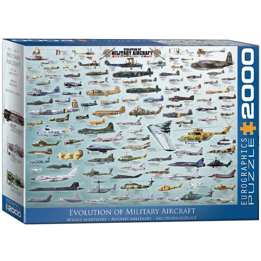 Villem Pusle Evolution of Military Aircraft 2000 tk Eurographics Puzzles Europe