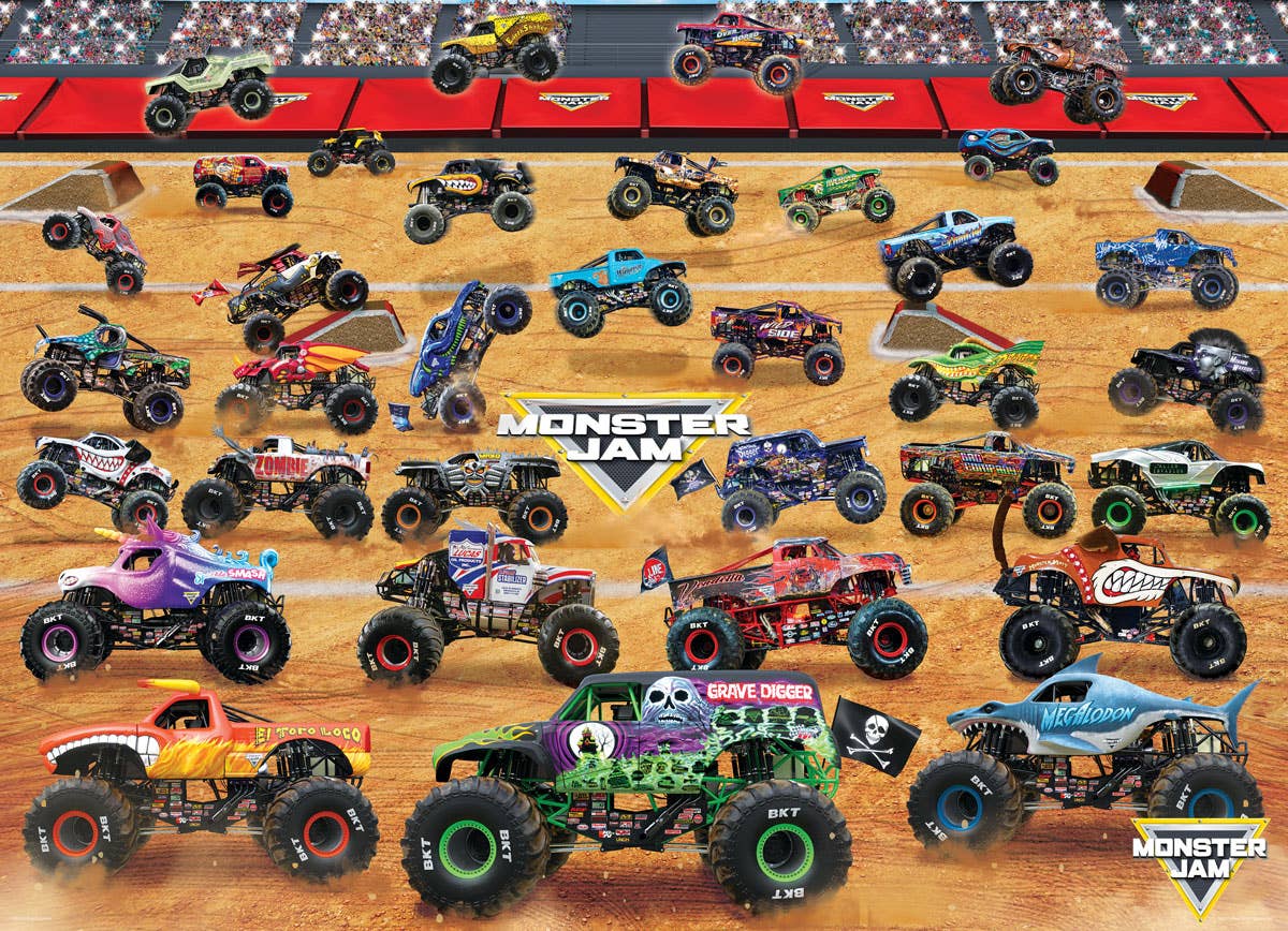 Villem Pusle Monster Jam - Truck Lineup 1000 tk Eurographics Puzzles Europe