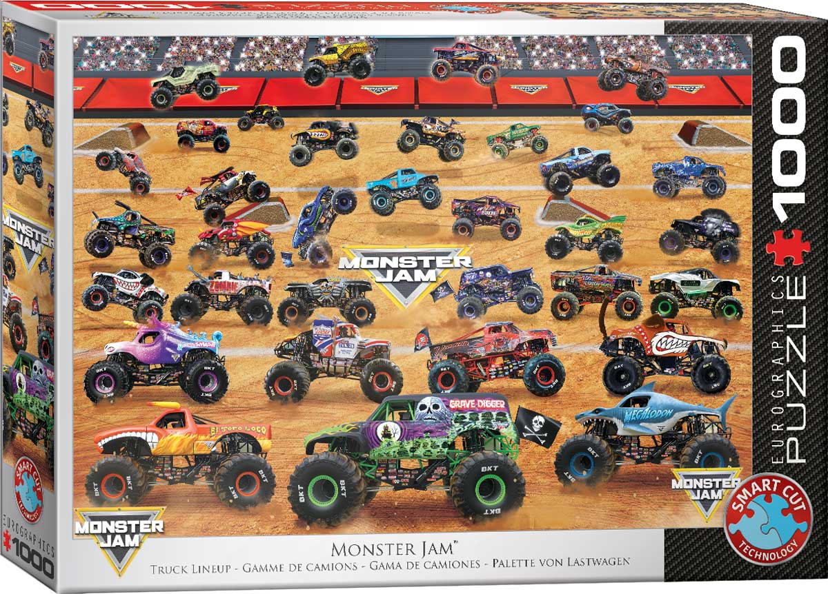 Villem Pusle Monster Jam - Truck Lineup 1000 tk Eurographics Puzzles Europe