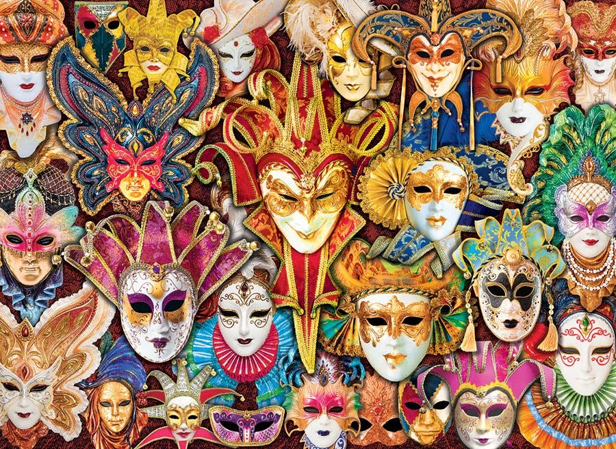 Villem Pusle Venetian Mask 1000 tk Eurographics Puzzles Europe