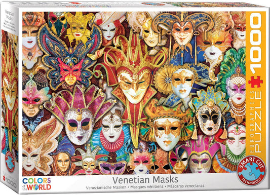 Villem Pusle Venetian Mask 1000 tk Eurographics Puzzles Europe