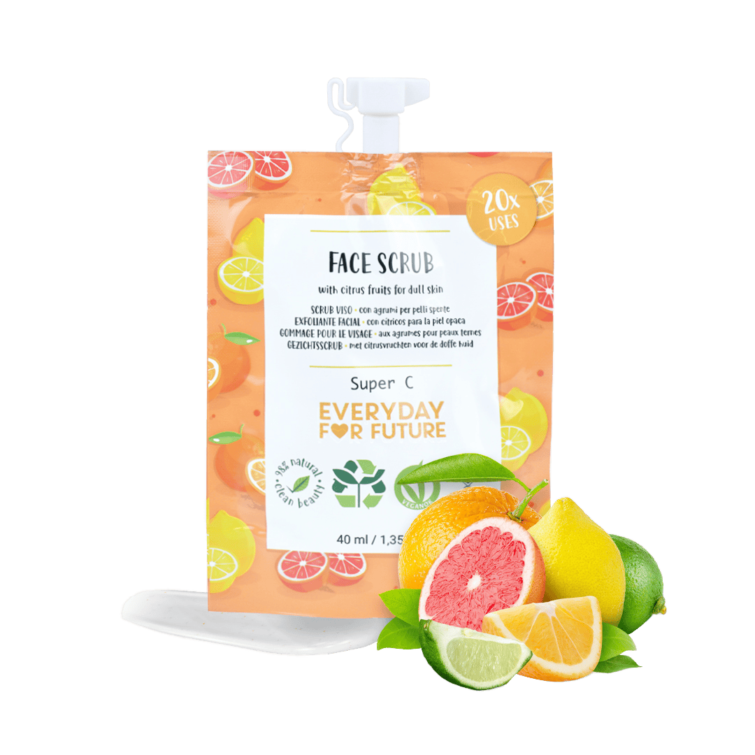 Villem Brightening Face Scrub with Orange and Lime Extract Everyday For Future