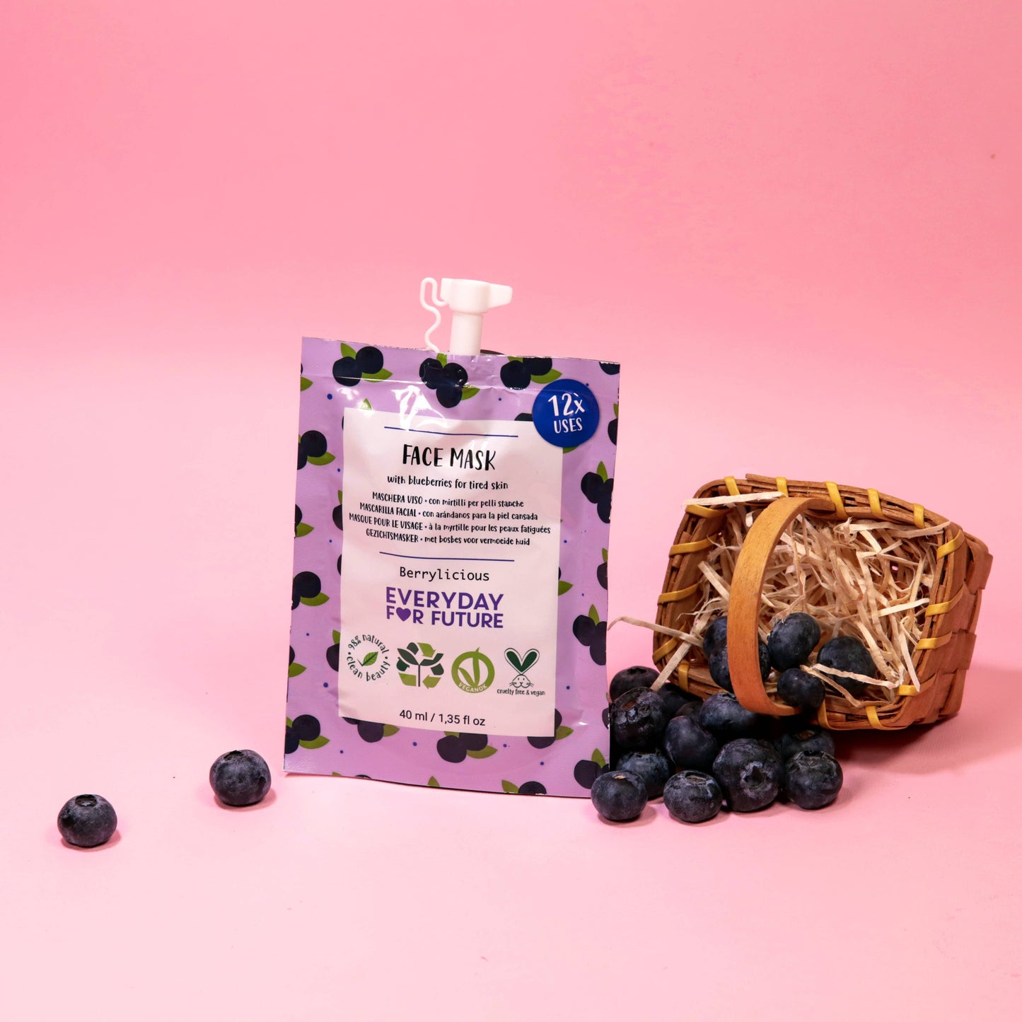 Villem Firming Face Mask with Blueberry Extract Everyday For Future