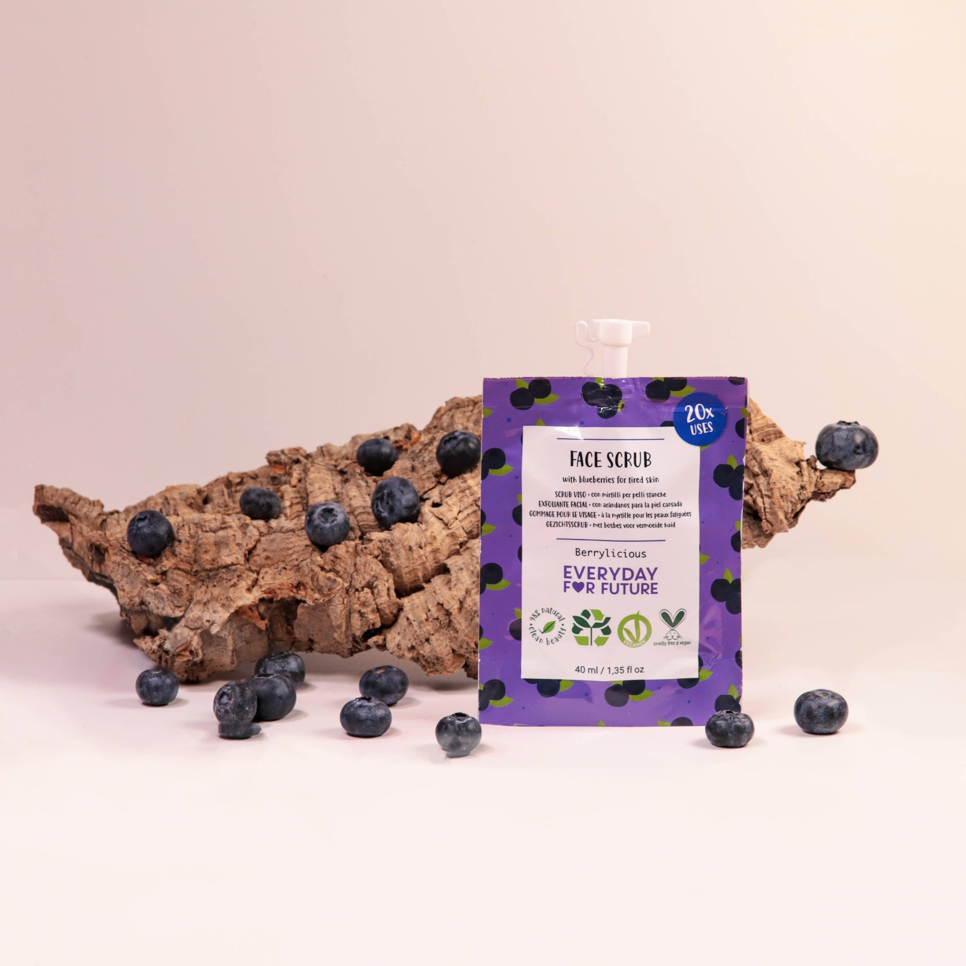 Villem Firming Face Scrub with Blueberry Extract Everyday For Future