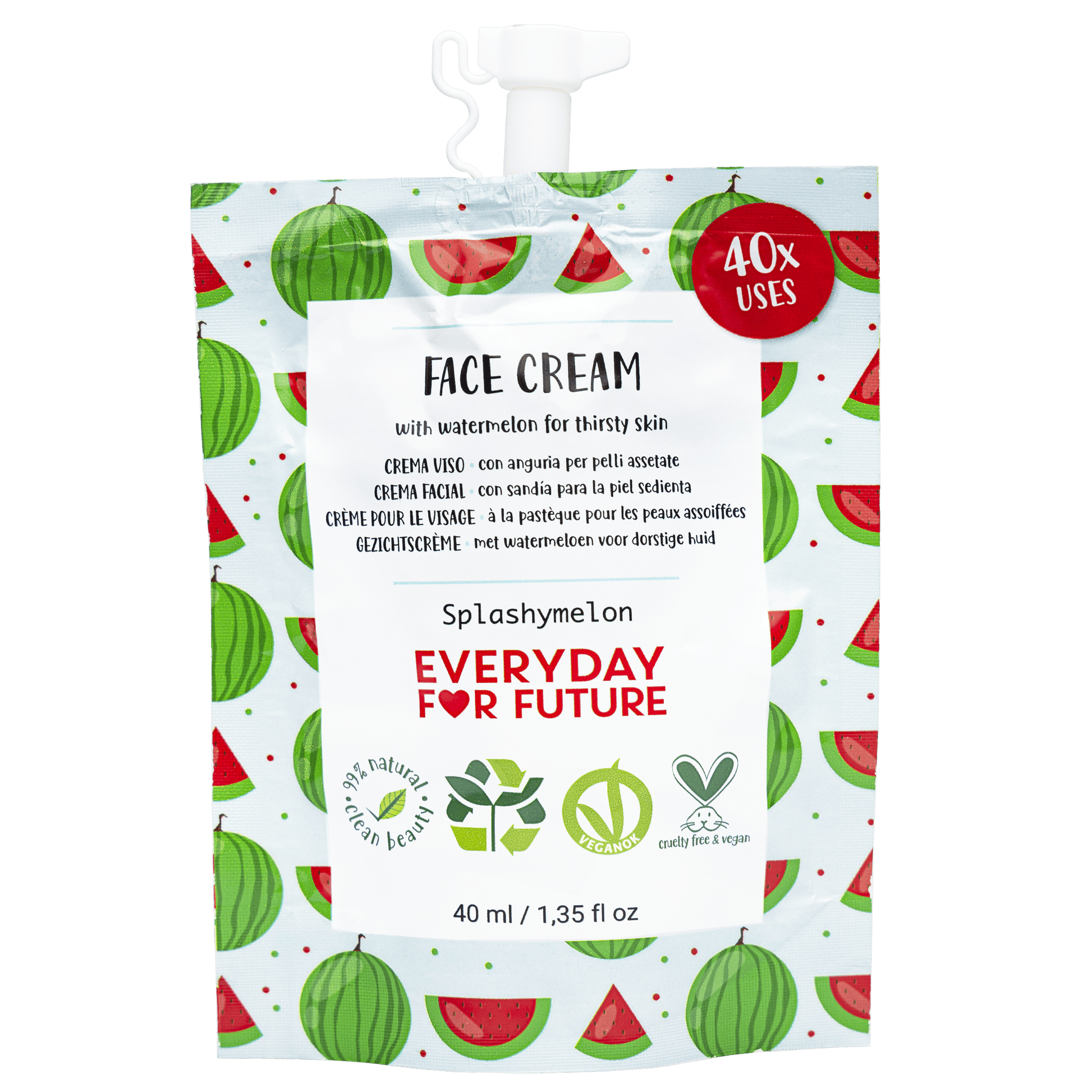 Villem Hydrating Face Cream with Watermelon Extract Everyday For Future