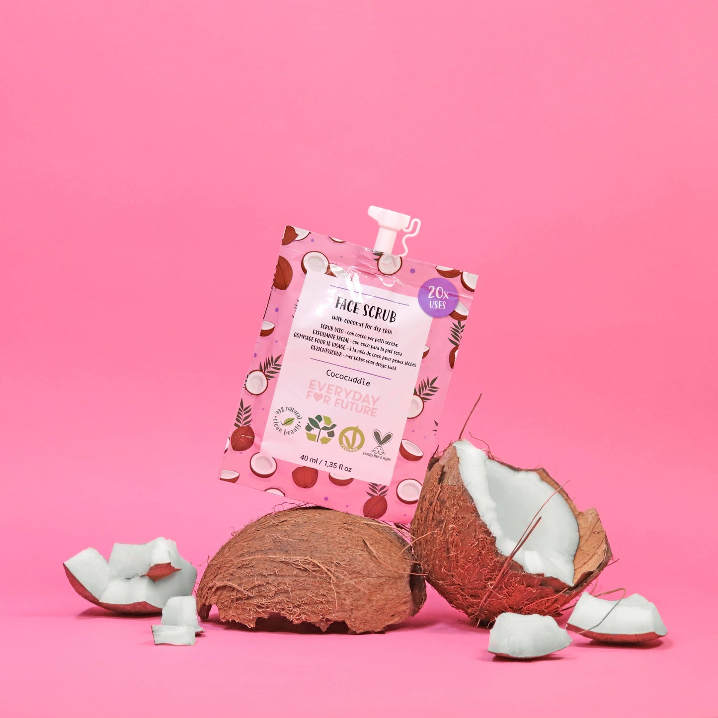 Villem Moisturizing Face Scrub with Coconut Oil Everyday For Future