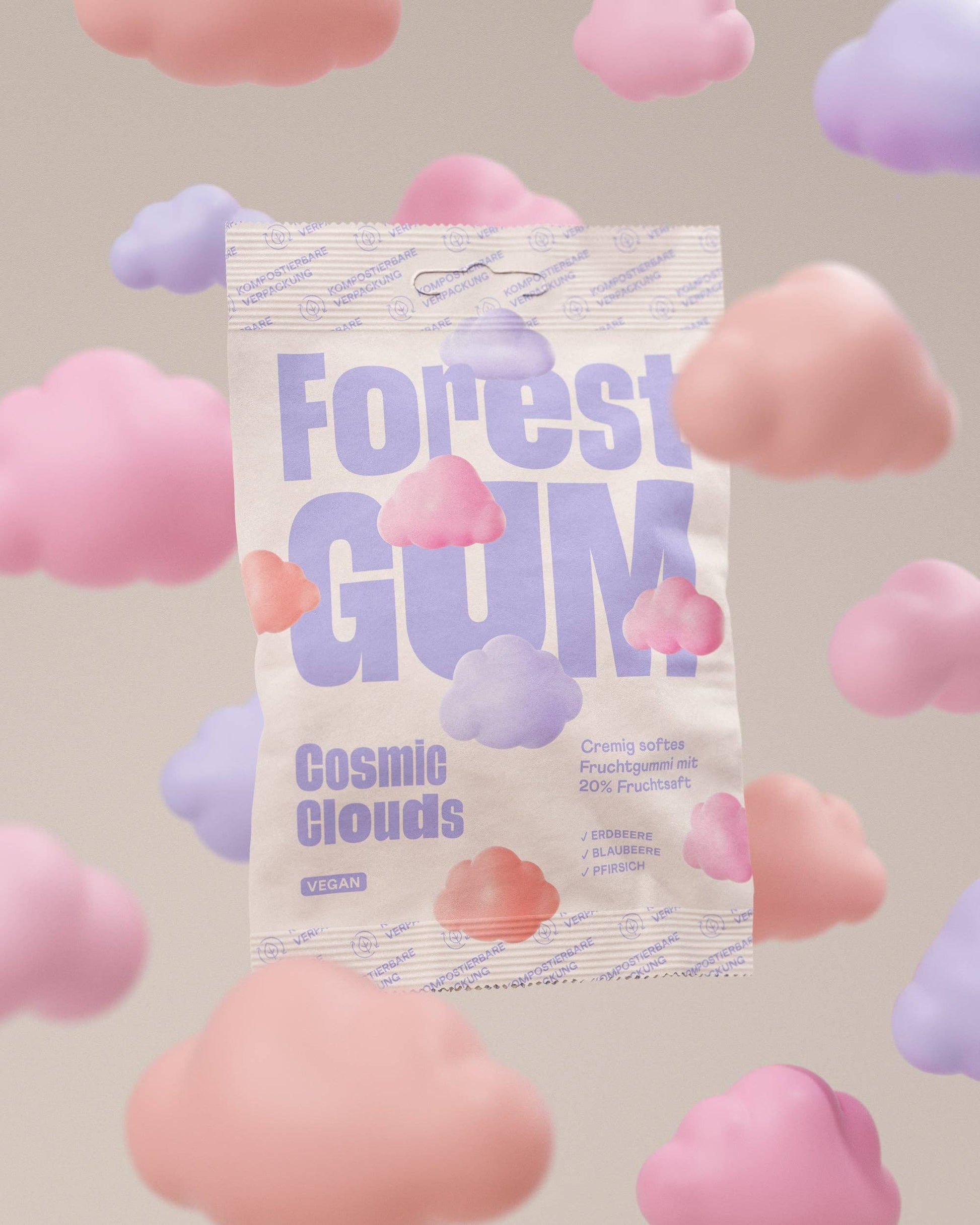 Villem Vegan Fruchtgummi Cosmic Clouds 12x Forest Gum
